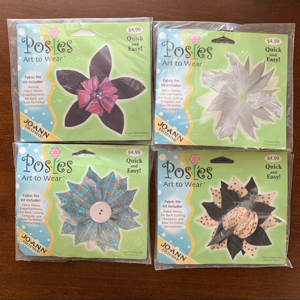 Posies, Art To Wear, Flower to Accessorize, Pin to Garment, Embellish a Handbag,